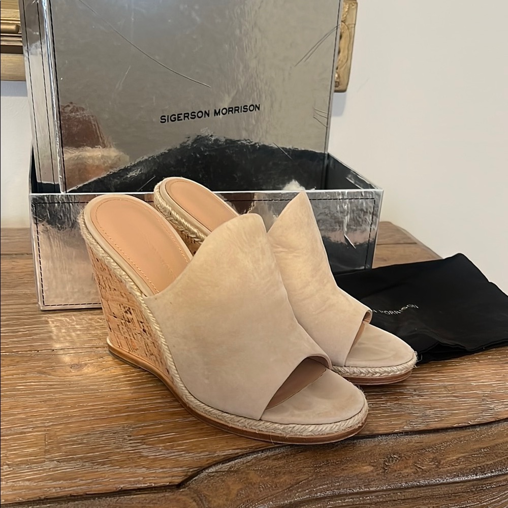 Sigerson Morrison Suede Wedges